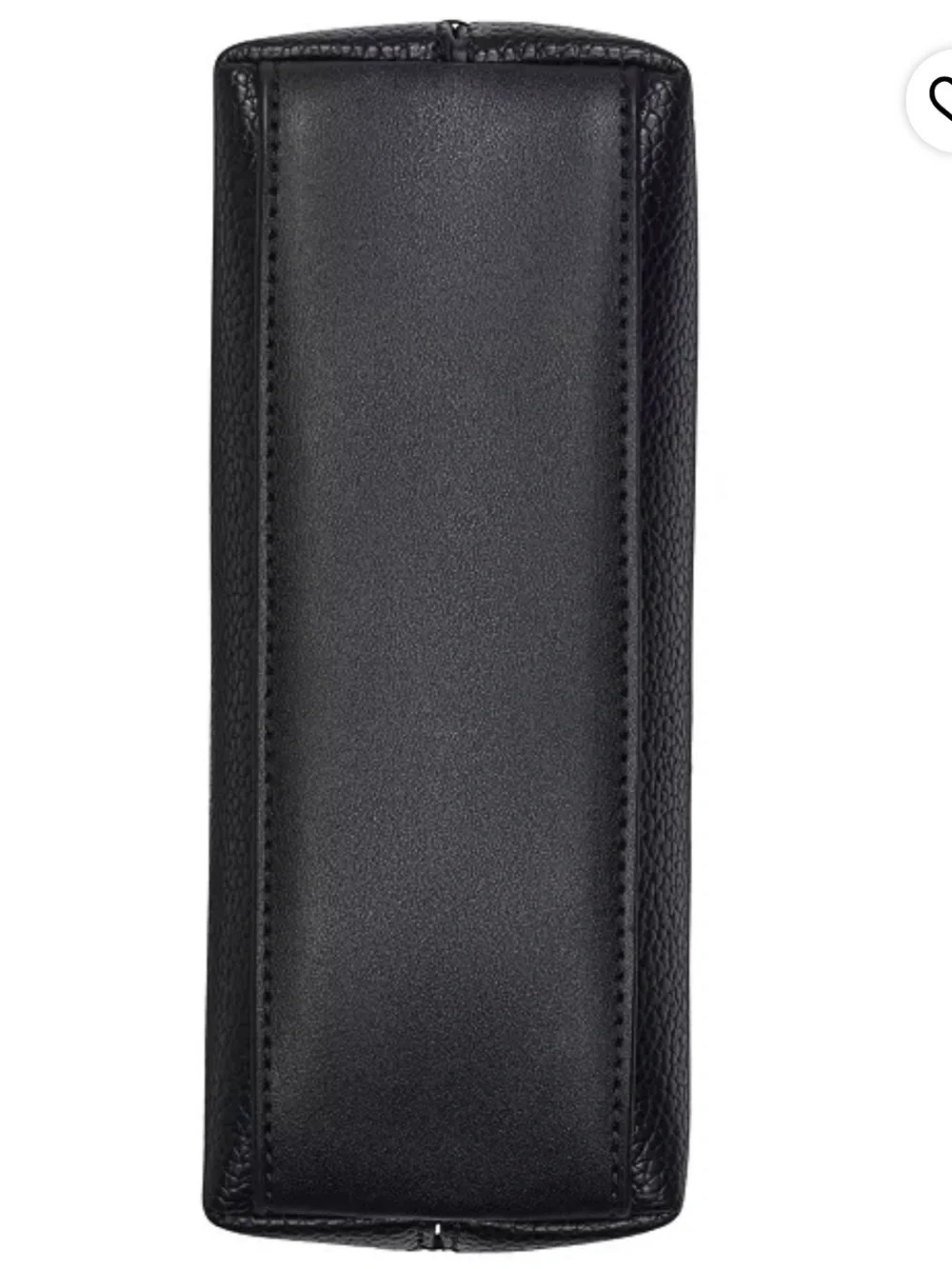 Calvin Klein Black Pebbled Leather Satchel with Silver Accent